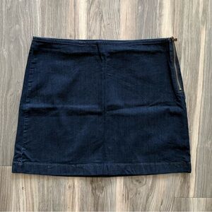 Ann Taylor Dark Rinse Denim Skirt Size 12